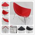 Modern red fiberglass home furniture coconut chair